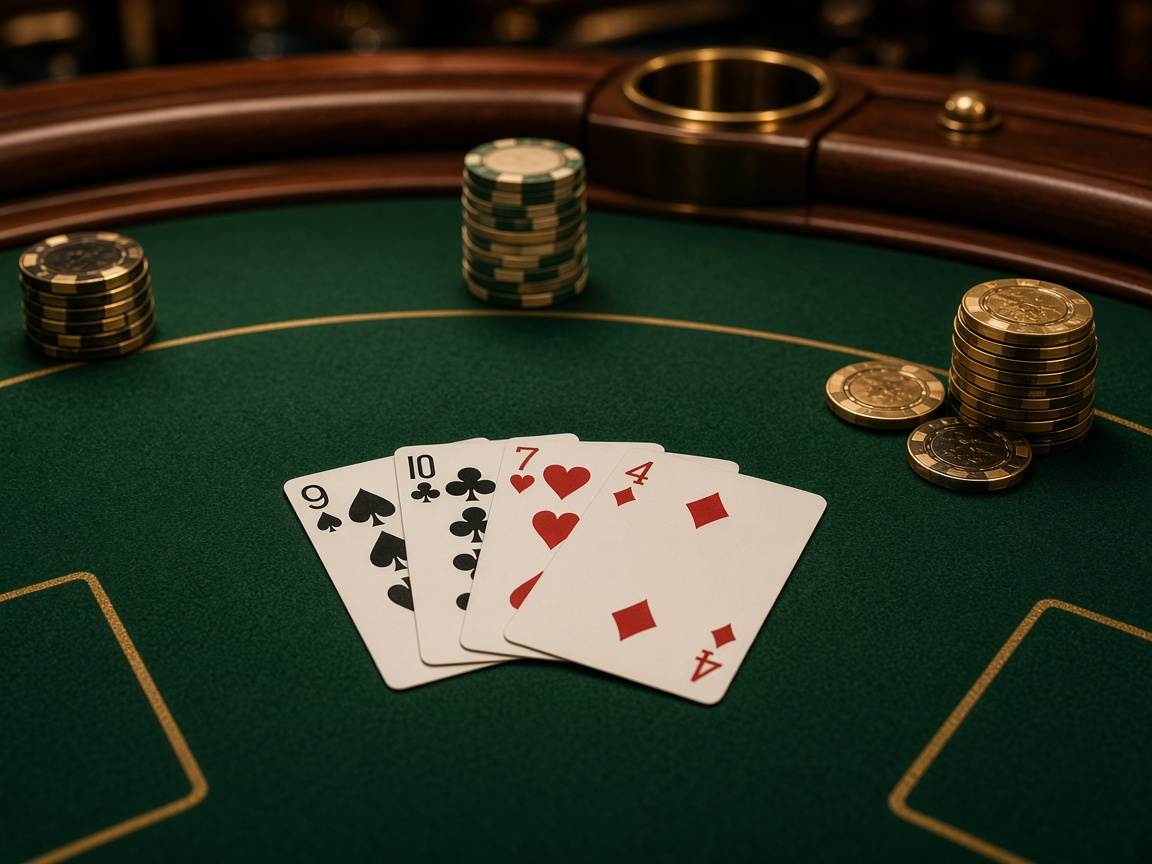 Table de cartes dans le salon